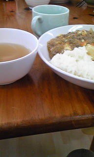 食堂にて